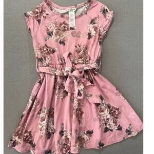 Guess Dress Girls 3 Pink Floral Stretch Cute Toddler